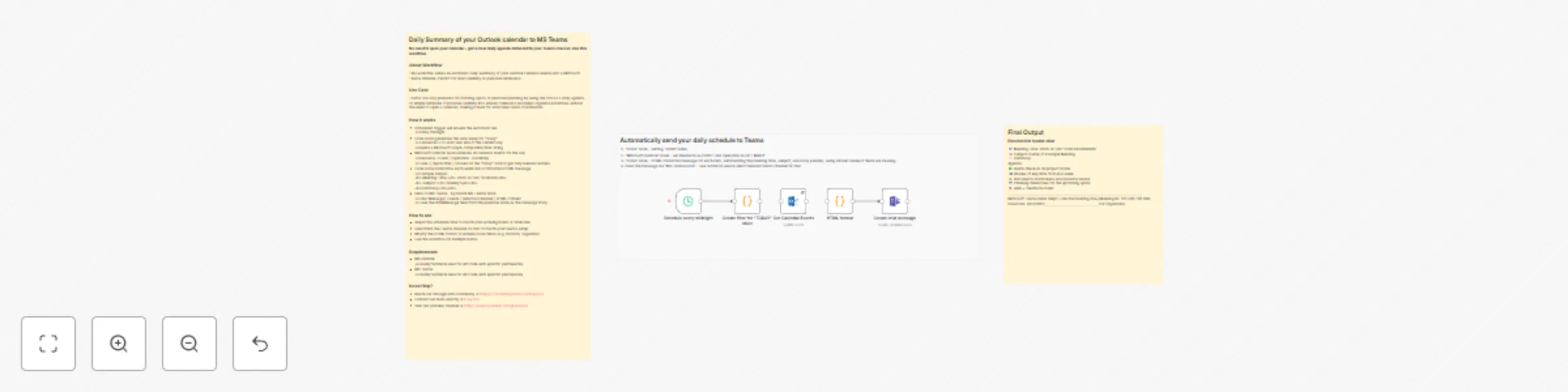 Workflow preview: Automate daily Outlook calendar digests to Microsoft Teams