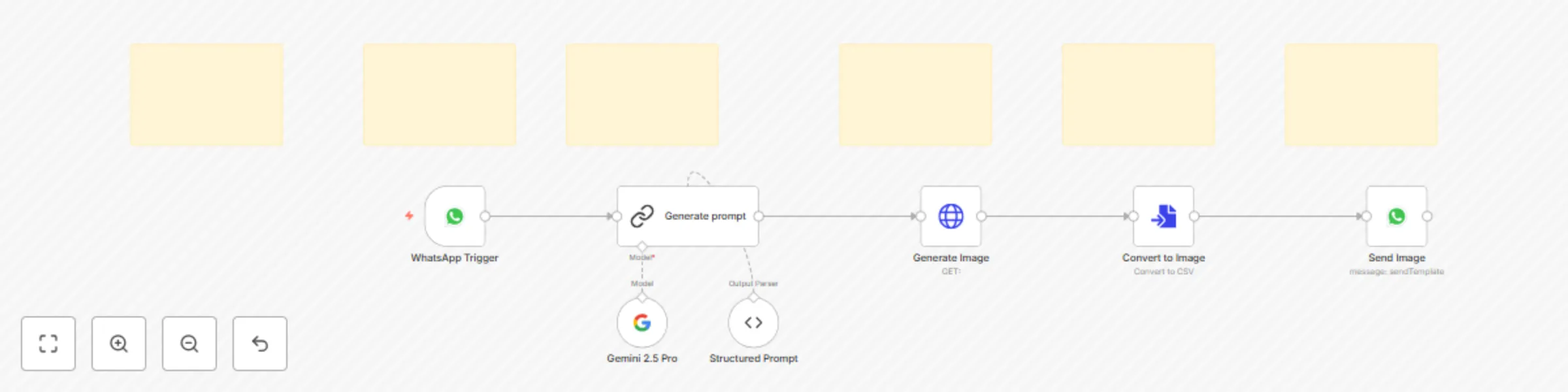 Workflow preview: Create stunning AI images directly from WhatsApp with Gemini