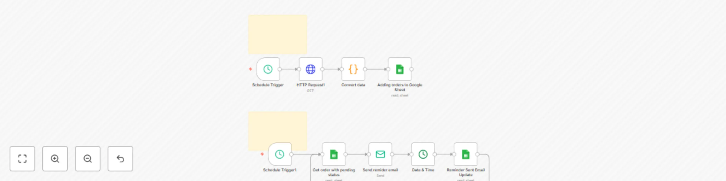 Workflow preview: Automated WooCommerce abandoned cart recovery with Google Sheets email reminders