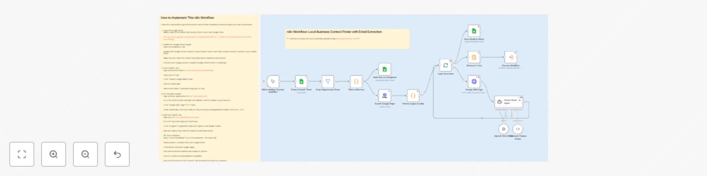 Extract local business contacts with Google Sheets, SerpAPI, Apify & GPT-4o preview