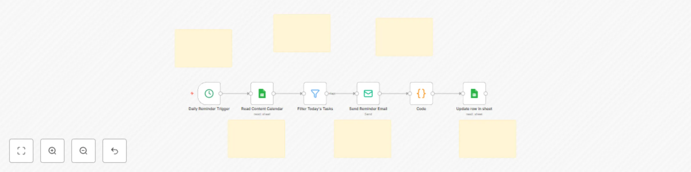 Automated daily task reminder emails with Google Sheets & SMTP preview