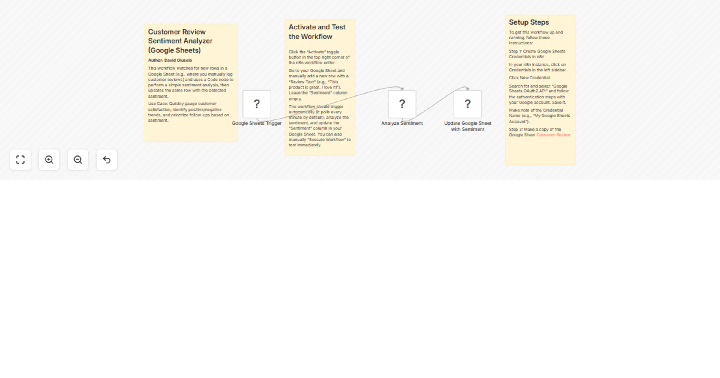 Analyze customer review sentiment automatically with Google Sheets preview