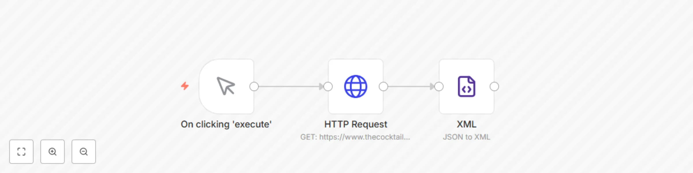 Convert the JSON data received from the CocktailDB API in XML preview
