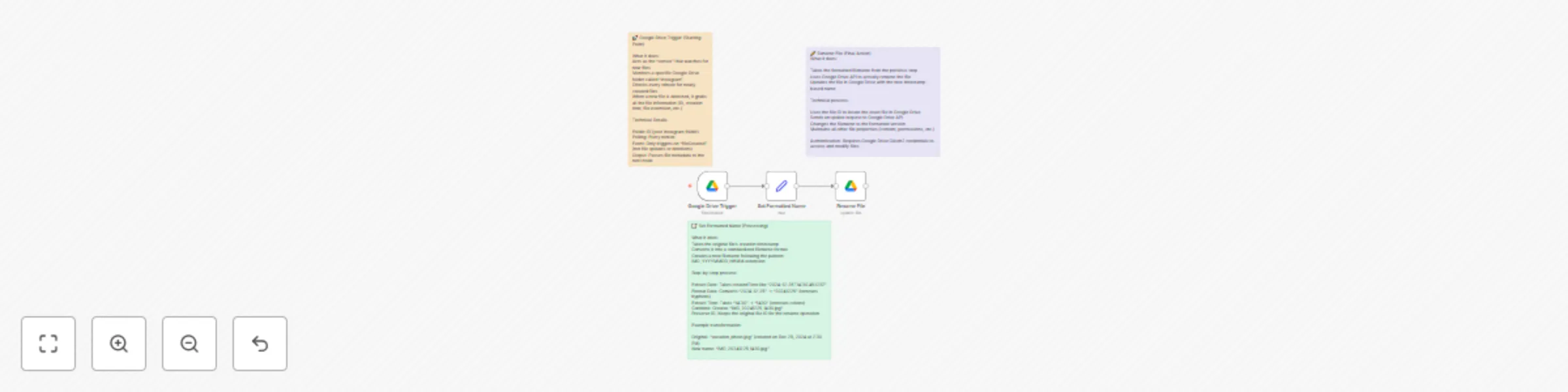 Automatic file renaming with timestamp format for Google Drive preview