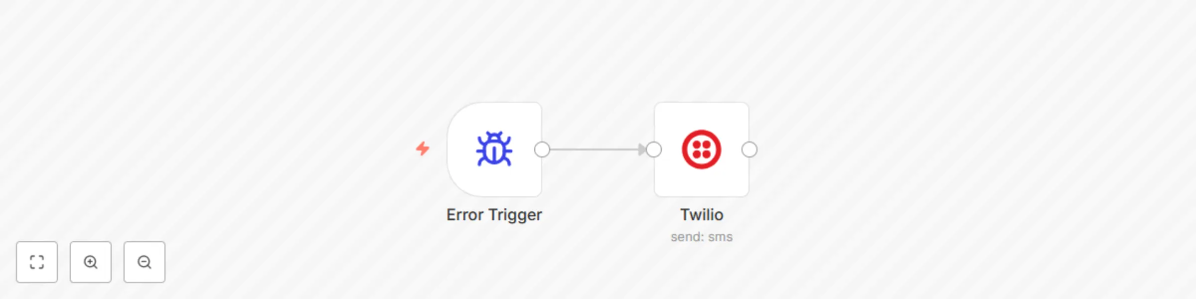 Send an SMS when a workflow fails preview