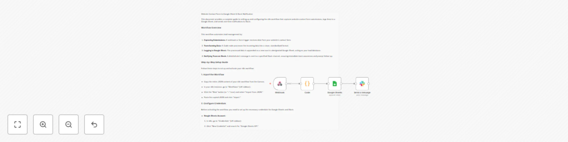 Automate lead management from website forms to Google Sheets and Slack preview