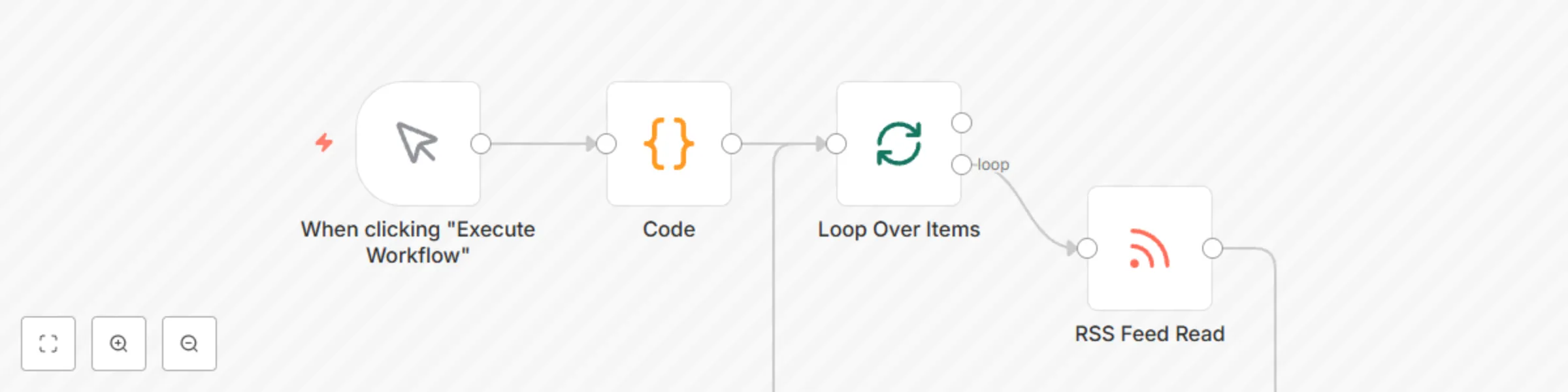 Workflow preview: Read RSS feed from two different sources