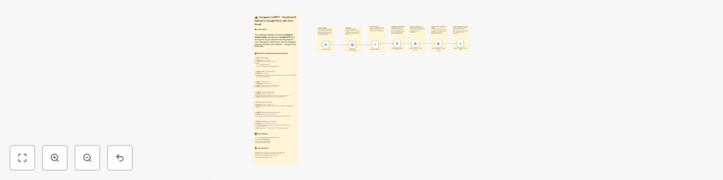 Workflow preview: Download Instagram videos to Google Drive with auto-email delivery