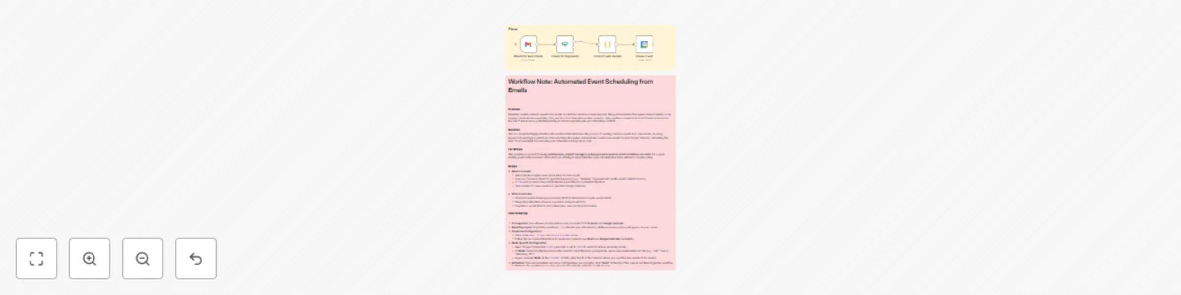Workflow preview: Automate event scheduling from emails with Gmail & Google Calendar keywords