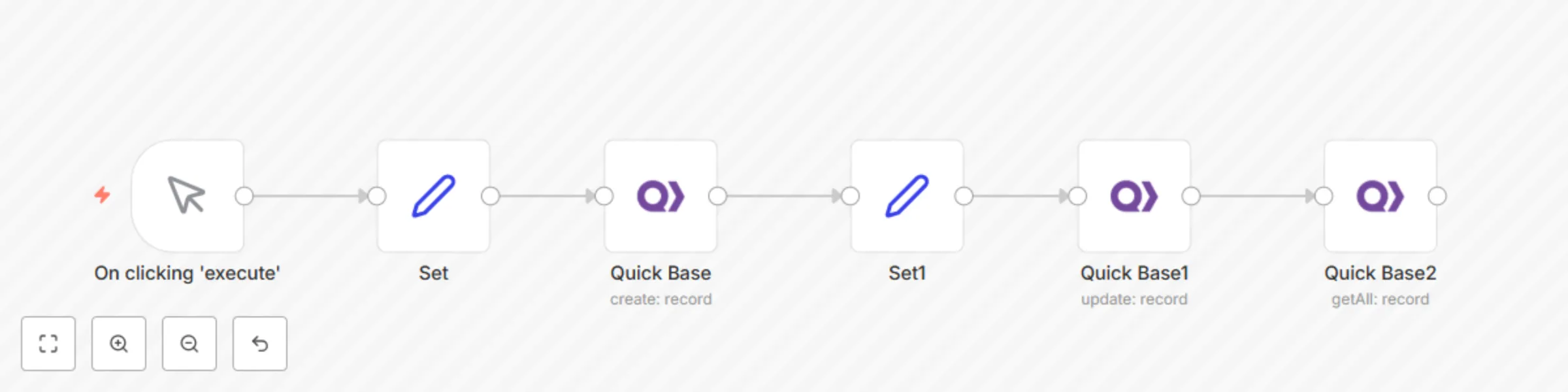 Workflow preview: Create, update and get records in Quick Base