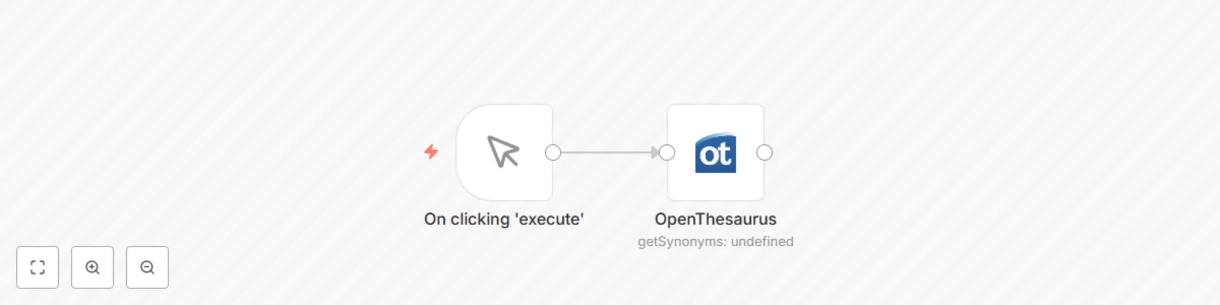 Workflow preview: Get synonyms of a German word