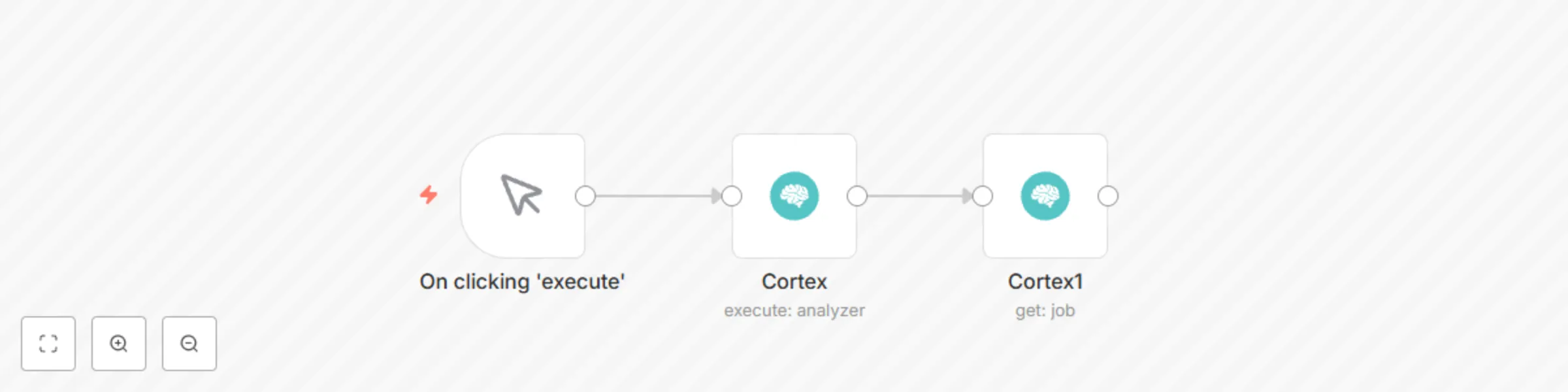 Get the job details using the Cortex node preview