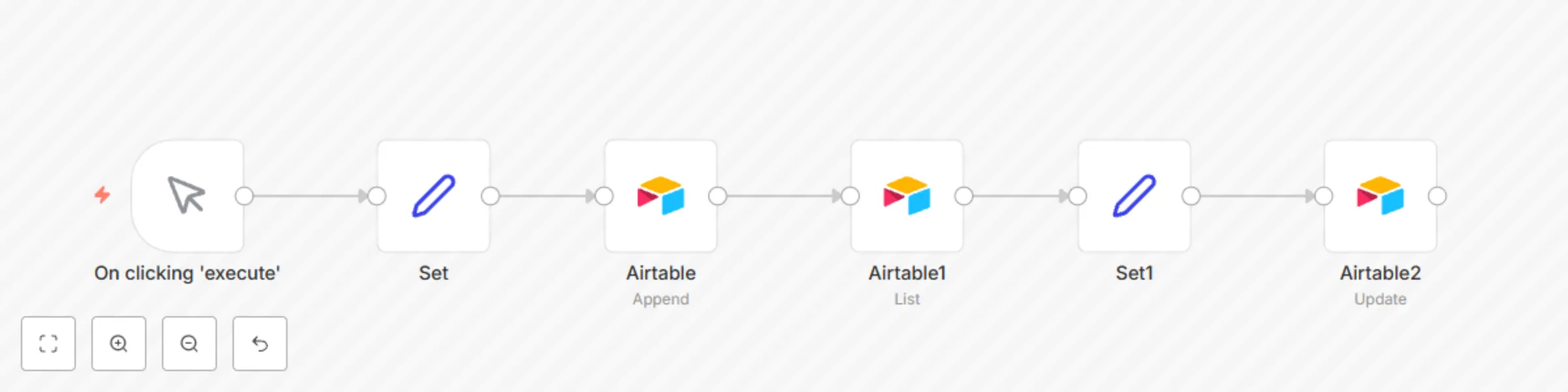 Insert and update data in Airtable preview