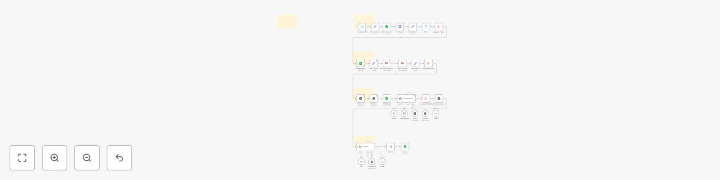 Workflow preview: AI industry trend monitor 24/7 across X, Gmail, and websites using GPT-5